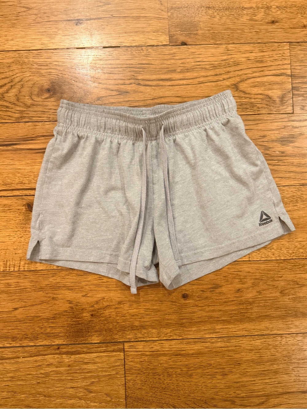 Reebok Women’s Light Gray Athletic Drawstring Shorts